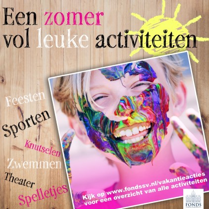 240710 Fonds SV Vakantieactie zomeractiviteiten